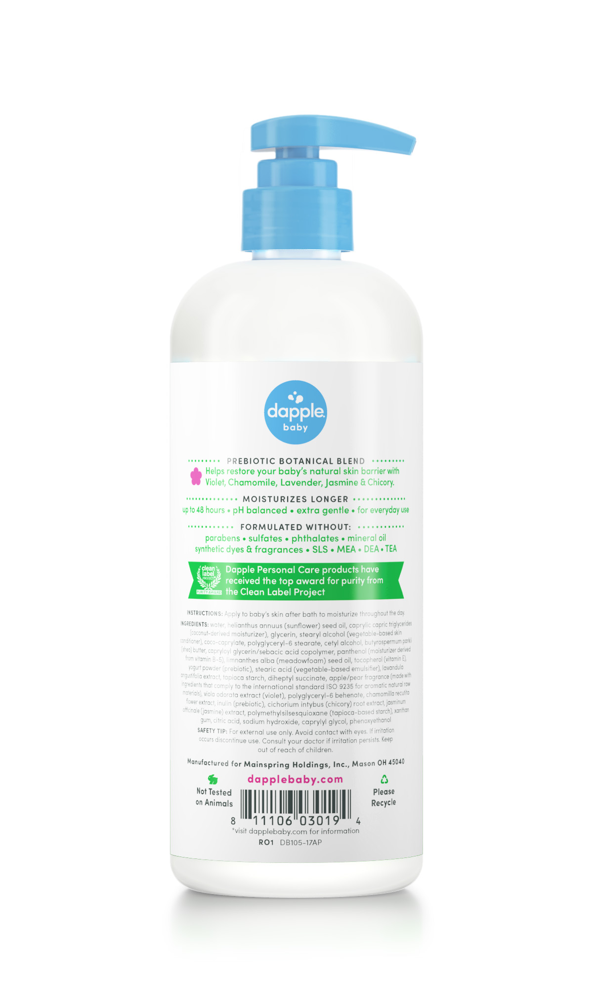 fragrance free lotion for babies