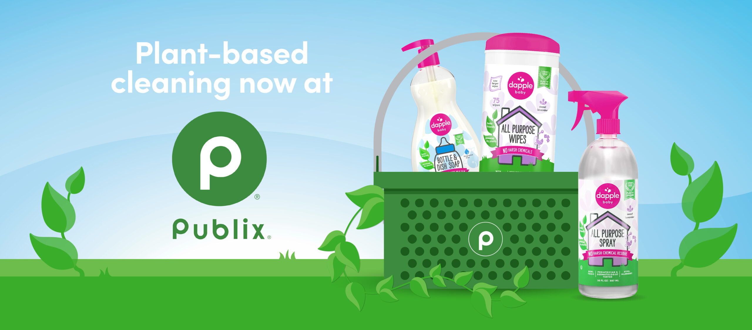 Plant based cleaning! Now at Publix.