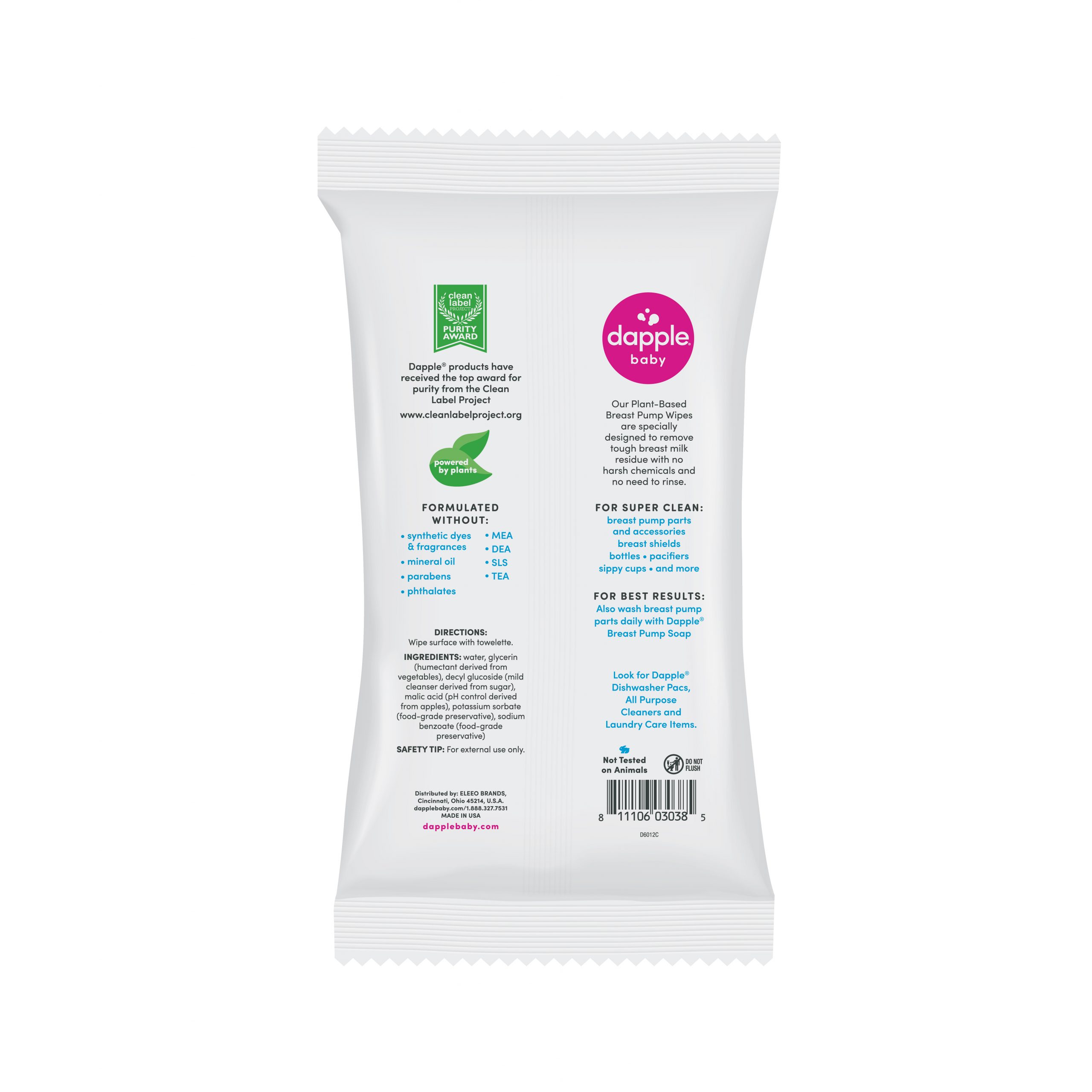 Momcozy Natural Breast Pump Wipes for Pump Parts Cleaning On-the