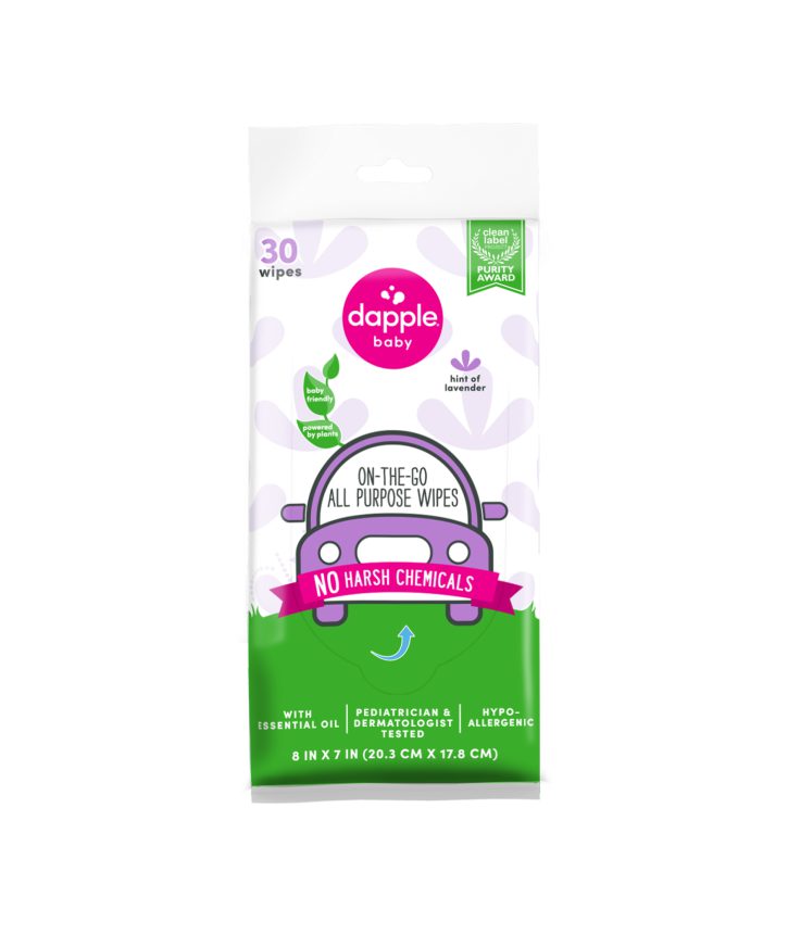 On-the-Go All Purpose Wipes - hint of lavender